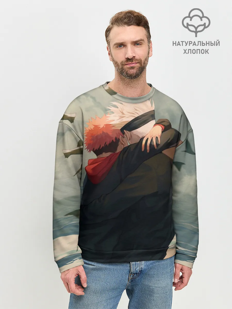 Мужской свитшот базовый / Hug | Jujutsu kai