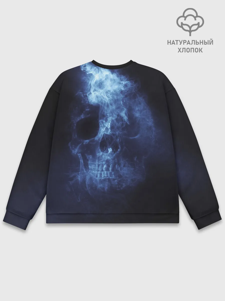 Мужской свитшот базовый / Призрачный череп