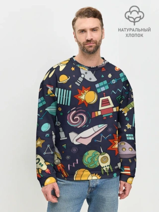 Мужской свитшот базовый / Космос