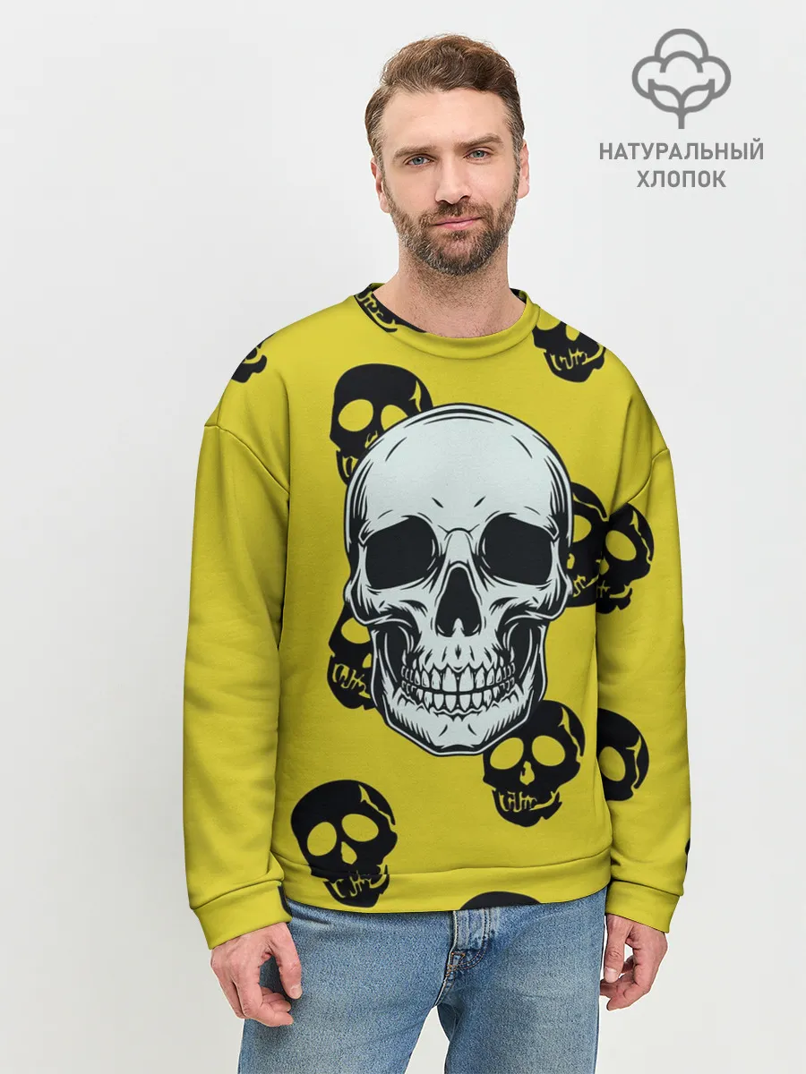 Мужской свитшот базовый / Yellow Skulls