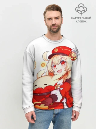 Мужской свитшот базовый / Геншин Импакт Кли