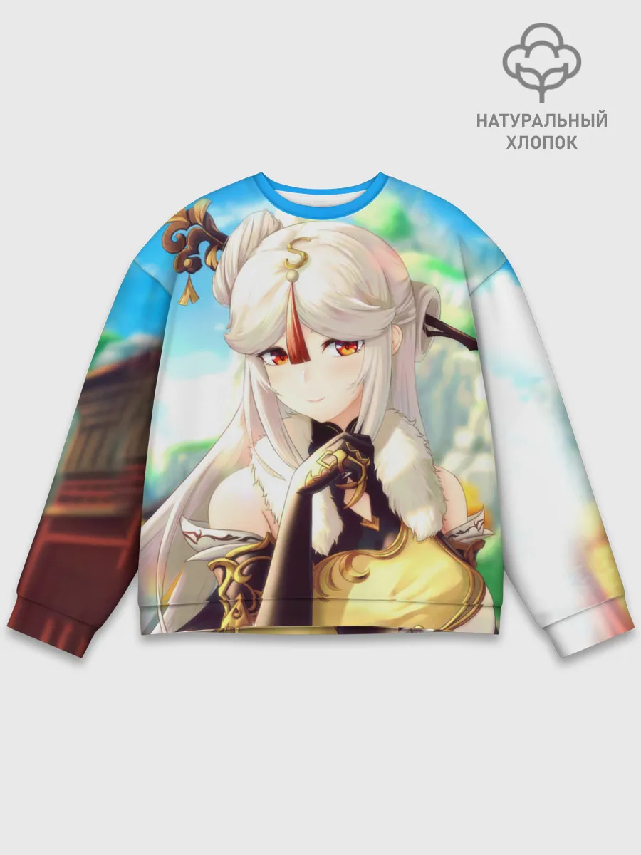 Мужской свитшот базовый / Геншин Импакт Нин Гуан