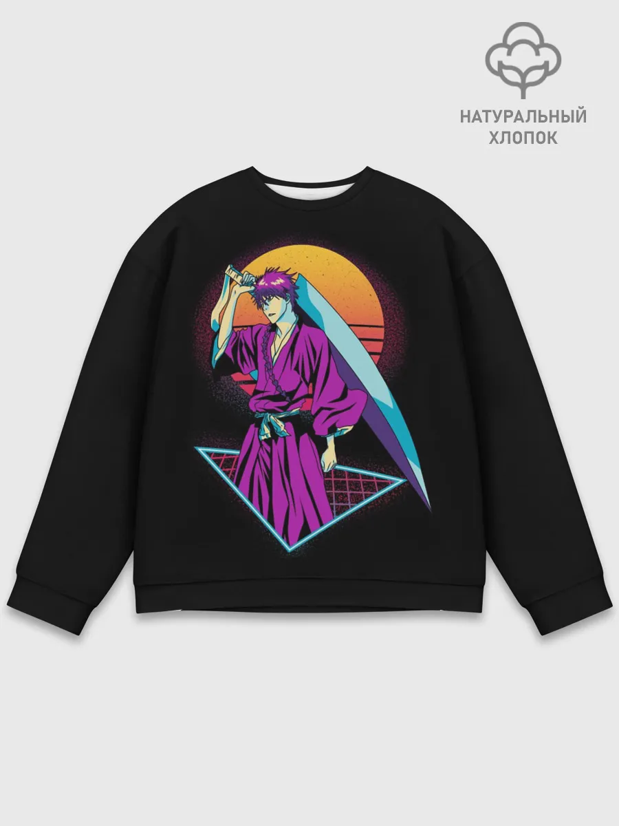Мужской свитшот базовый / Retro - Ичиго Куросаки