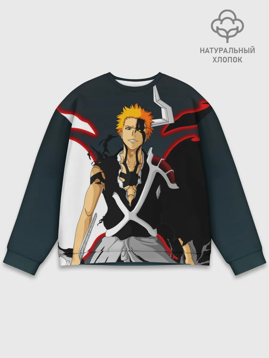 Мужской свитшот базовый / Блич Ичиго Куросаки
