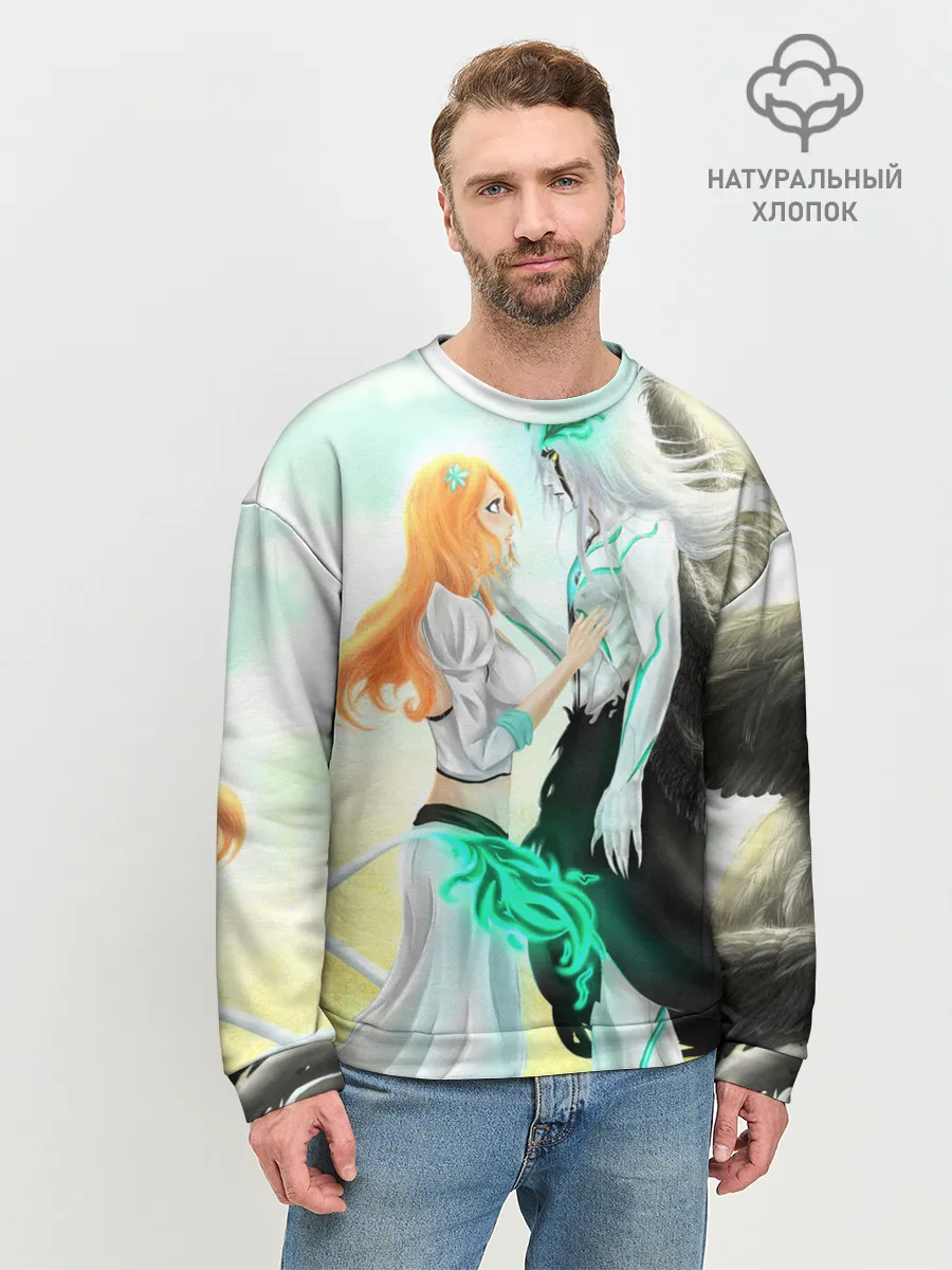 Мужской свитшот базовый / Bleach Grimmjow and Orihime