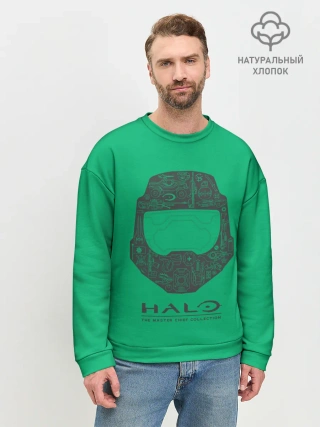 Мужской свитшот базовый / Хэйло грин