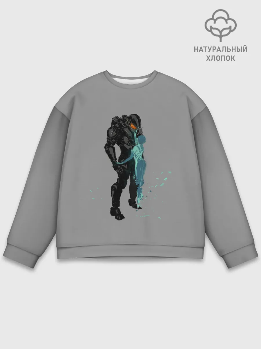 Мужской свитшот базовый / Кибер любовь