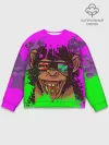 Мужской свитшот базовый / 3D Neon Monkey