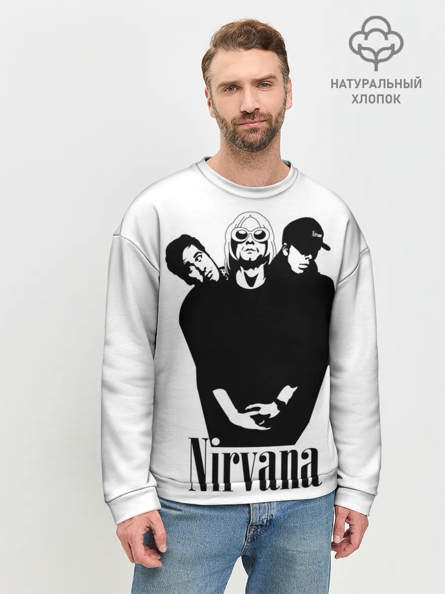 Мужской свитшот базовый / Nirvana Группа