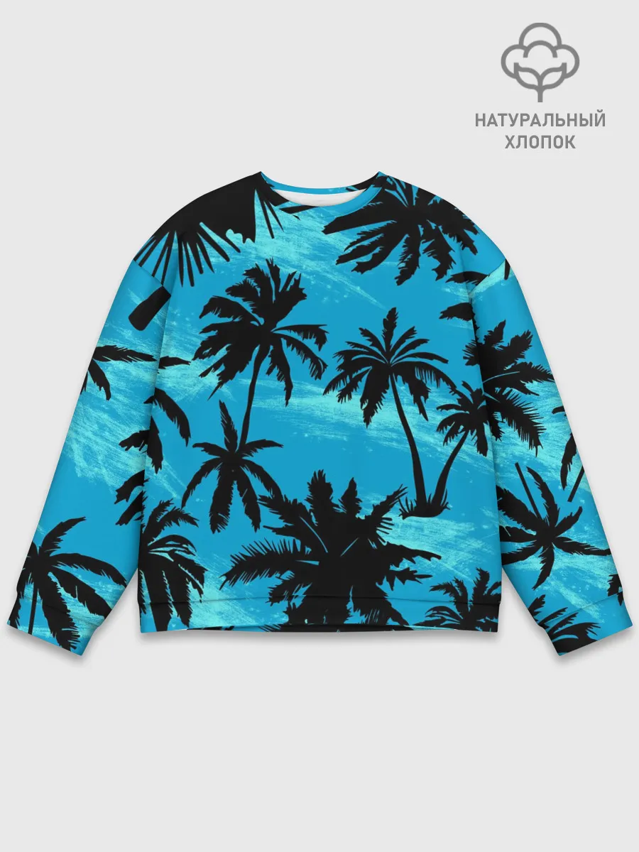 Мужской свитшот базовый / Пальмы в Горизонте