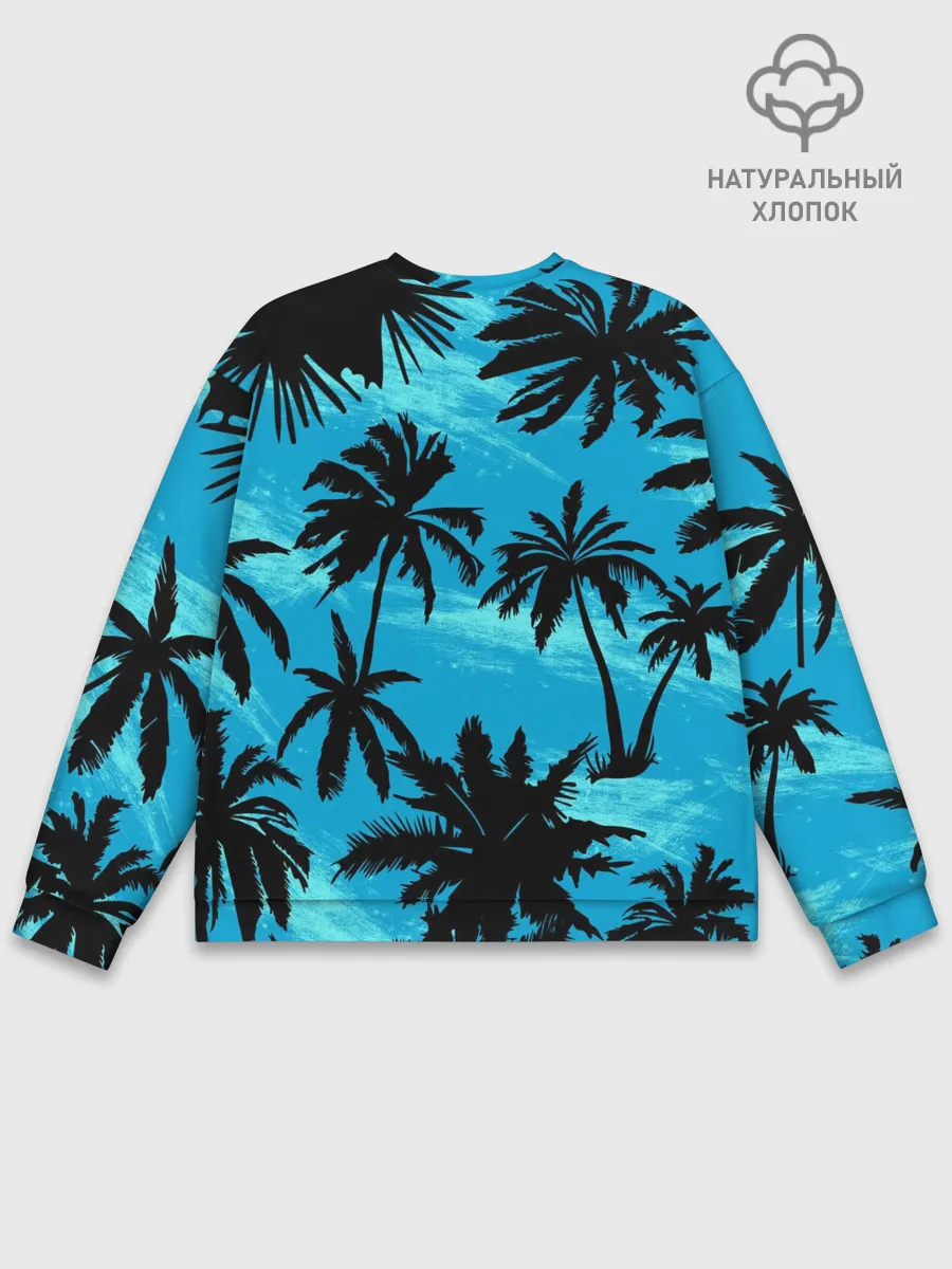 Мужской свитшот базовый / Пальмы в Горизонте