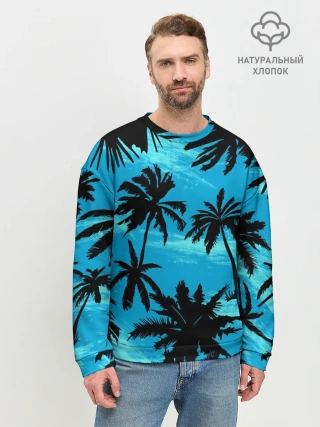 Мужской свитшот базовый / Пальмы в Горизонте