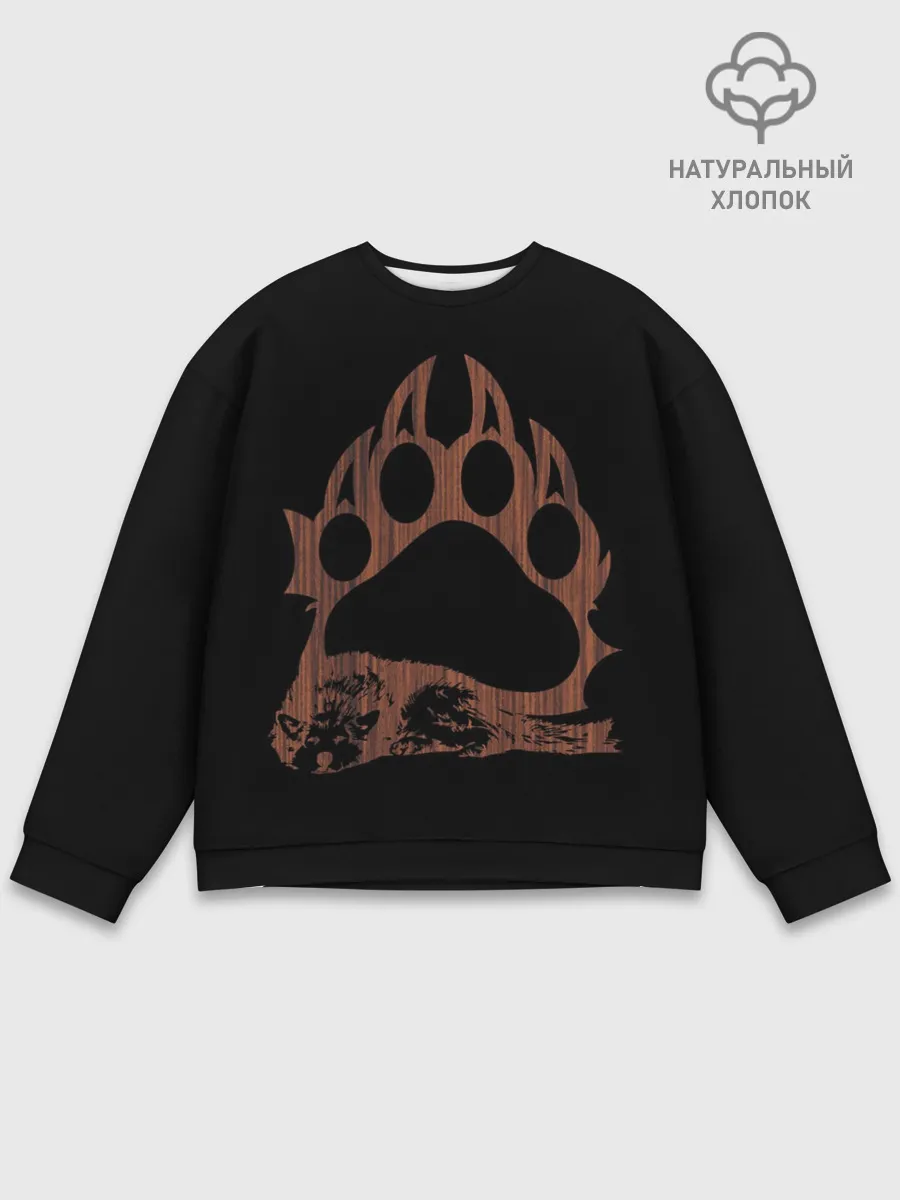 Мужской свитшот базовый / Wolf Wood Style