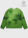 Мужской свитшот базовый / Карта мира