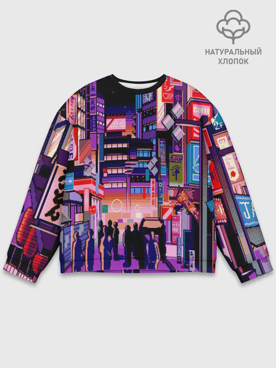 Мужской свитшот базовый / Переулок Токио