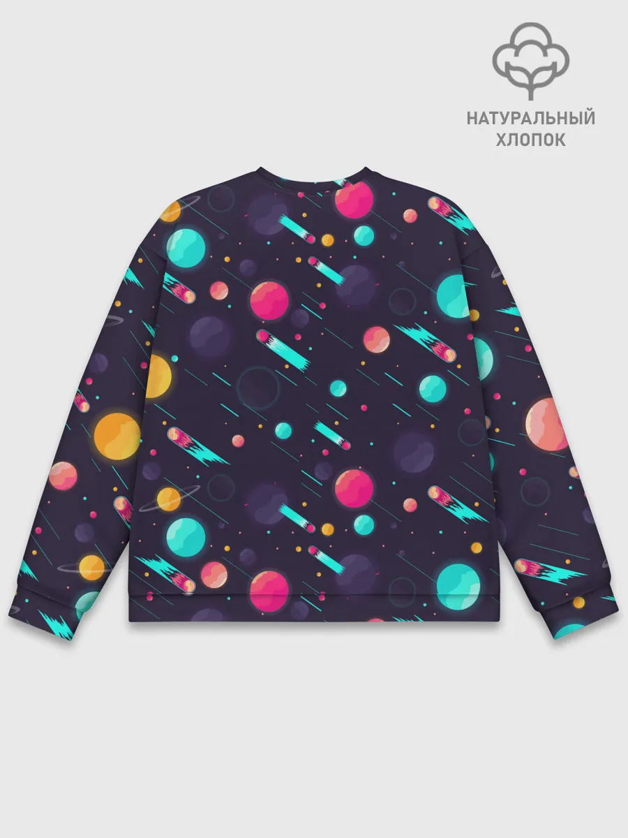 Мужской свитшот базовый / Космические движения комет