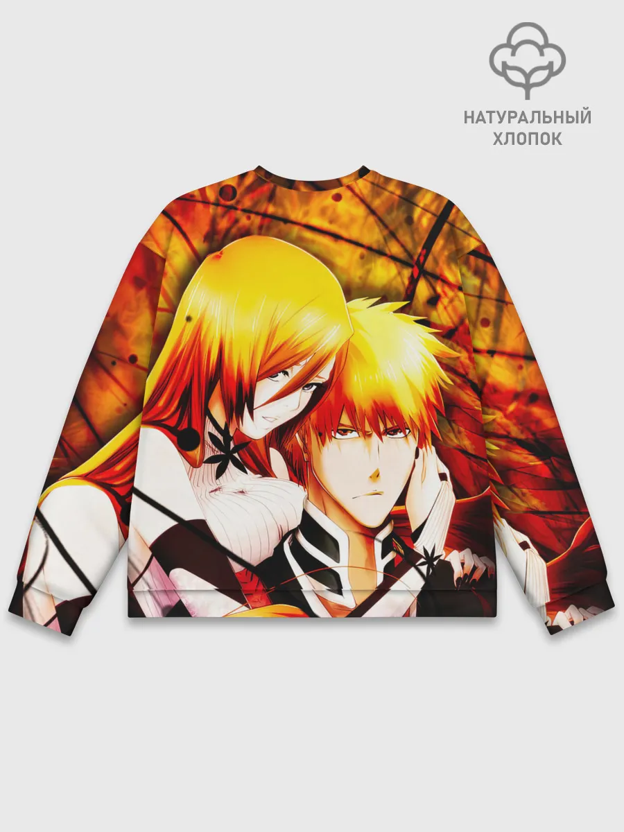 Мужской свитшот базовый / Ичиго Куросаки и Орихиме Иноуэ