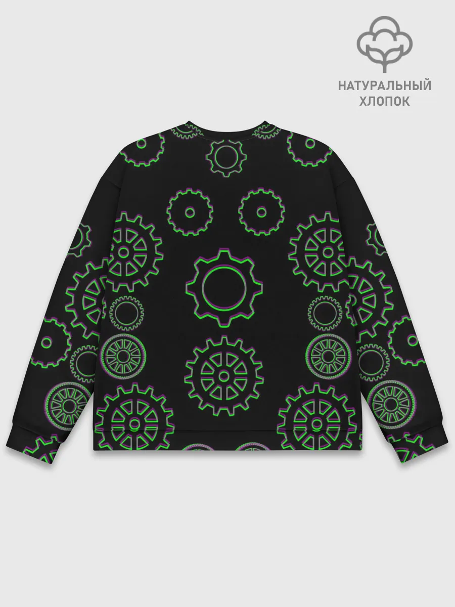 Мужской свитшот базовый / Шестерёнки Стимпанк