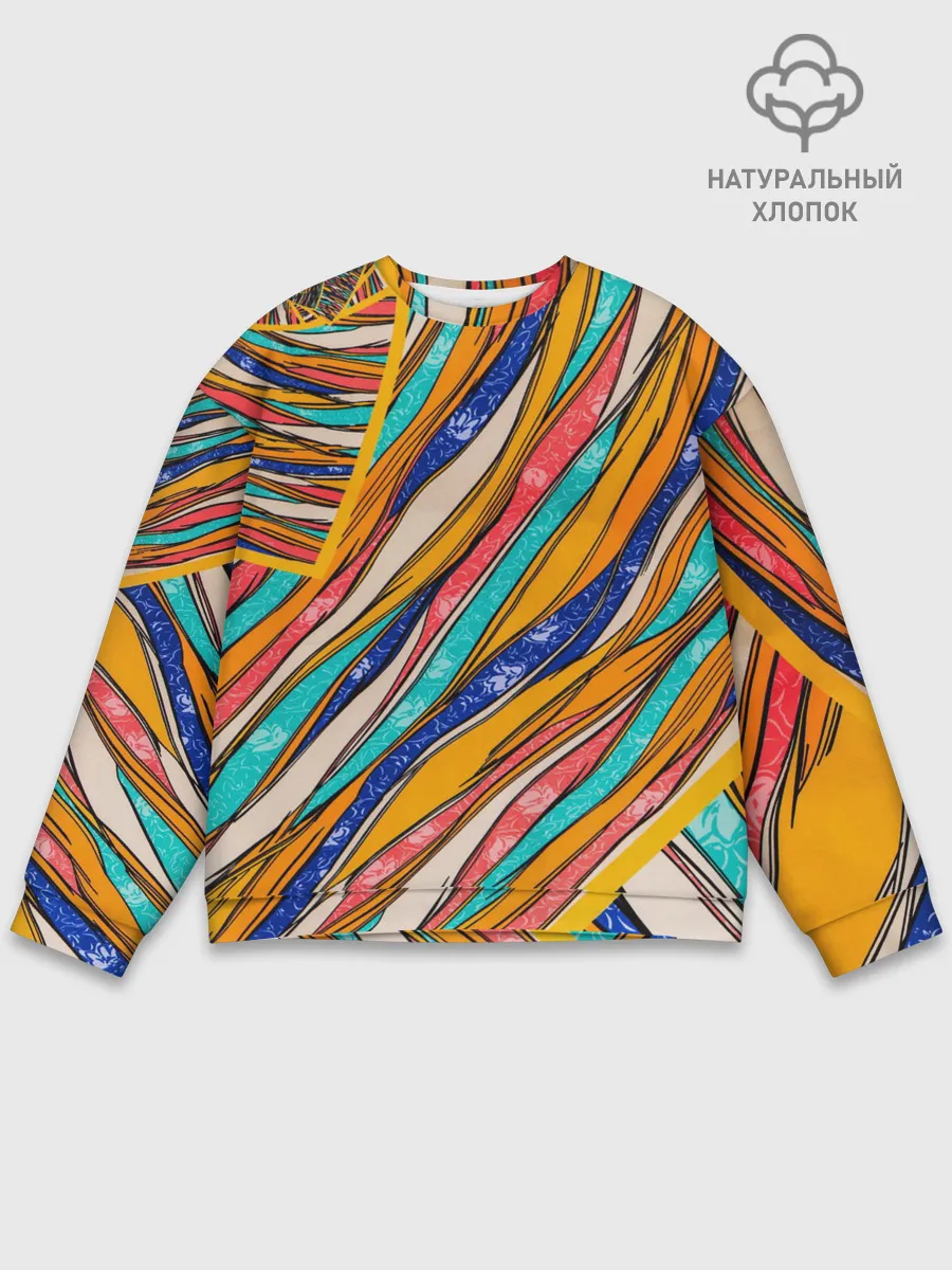 Мужской свитшот базовый / Абстрактное течение