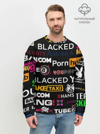 Мужской свитшот базовый / ПОРНОСТУДИИ / PORN STUDIO