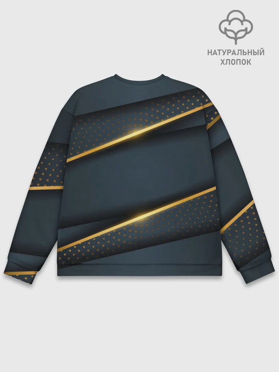 Мужской свитшот базовый / 3D luxury gold