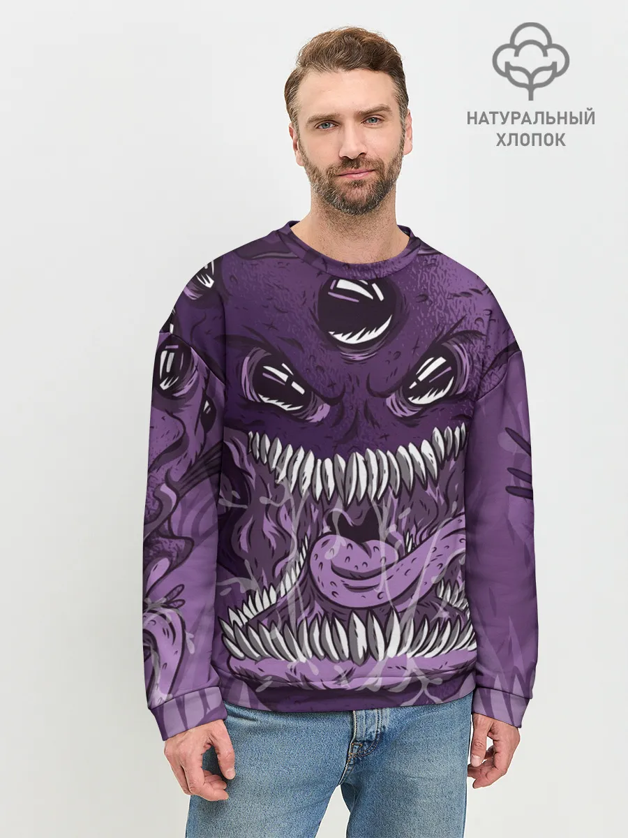 Мужской свитшот базовый / Инопланетное чудовище