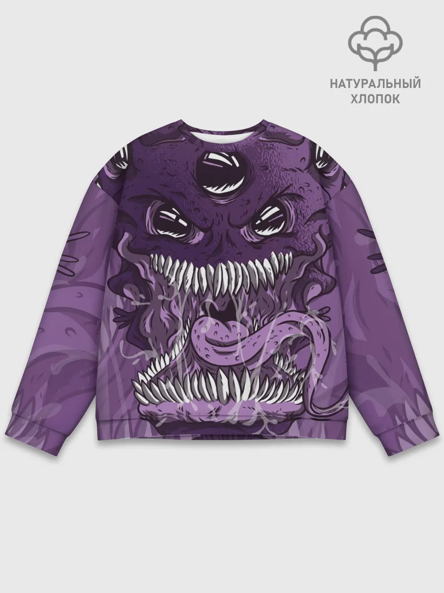 Мужской свитшот базовый / Инопланетное чудовище