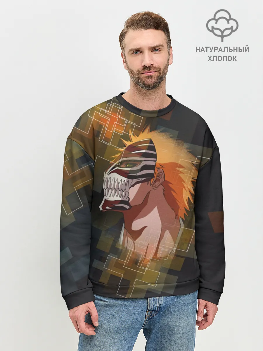 Мужской свитшот базовый / Блич. Маска