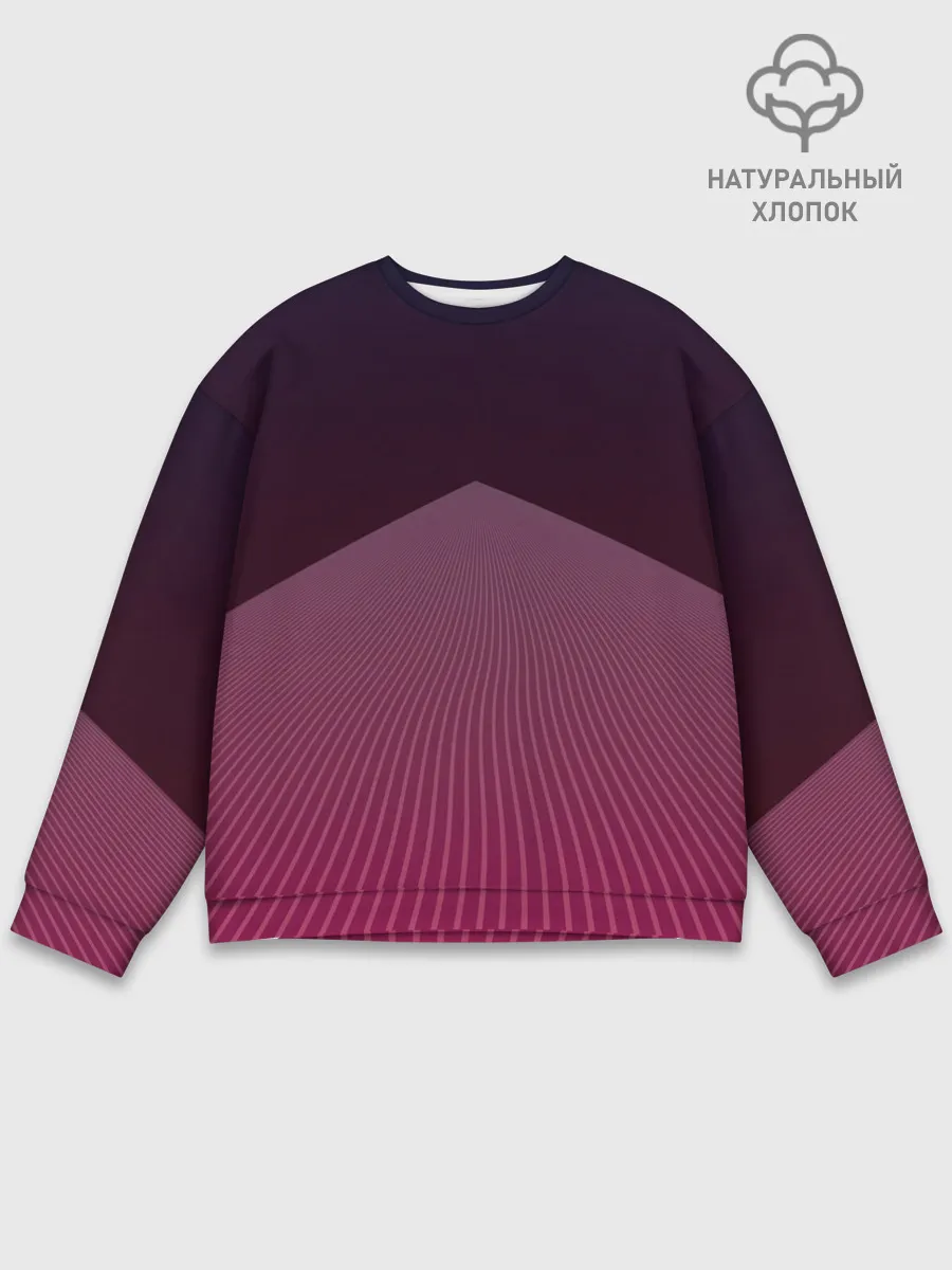 Мужской свитшот базовый / Неоновая дорога