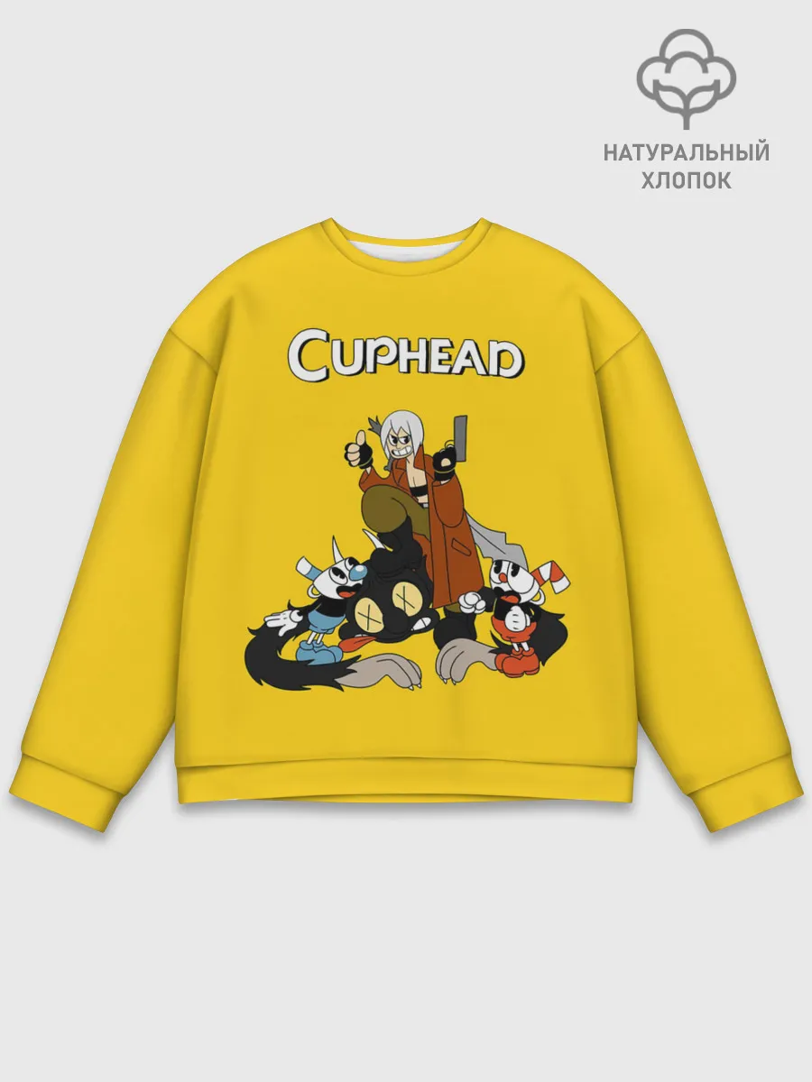 Мужской свитшот базовый / Cuphead x DMC