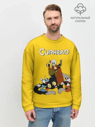 Мужской свитшот базовый / Cuphead x DMC