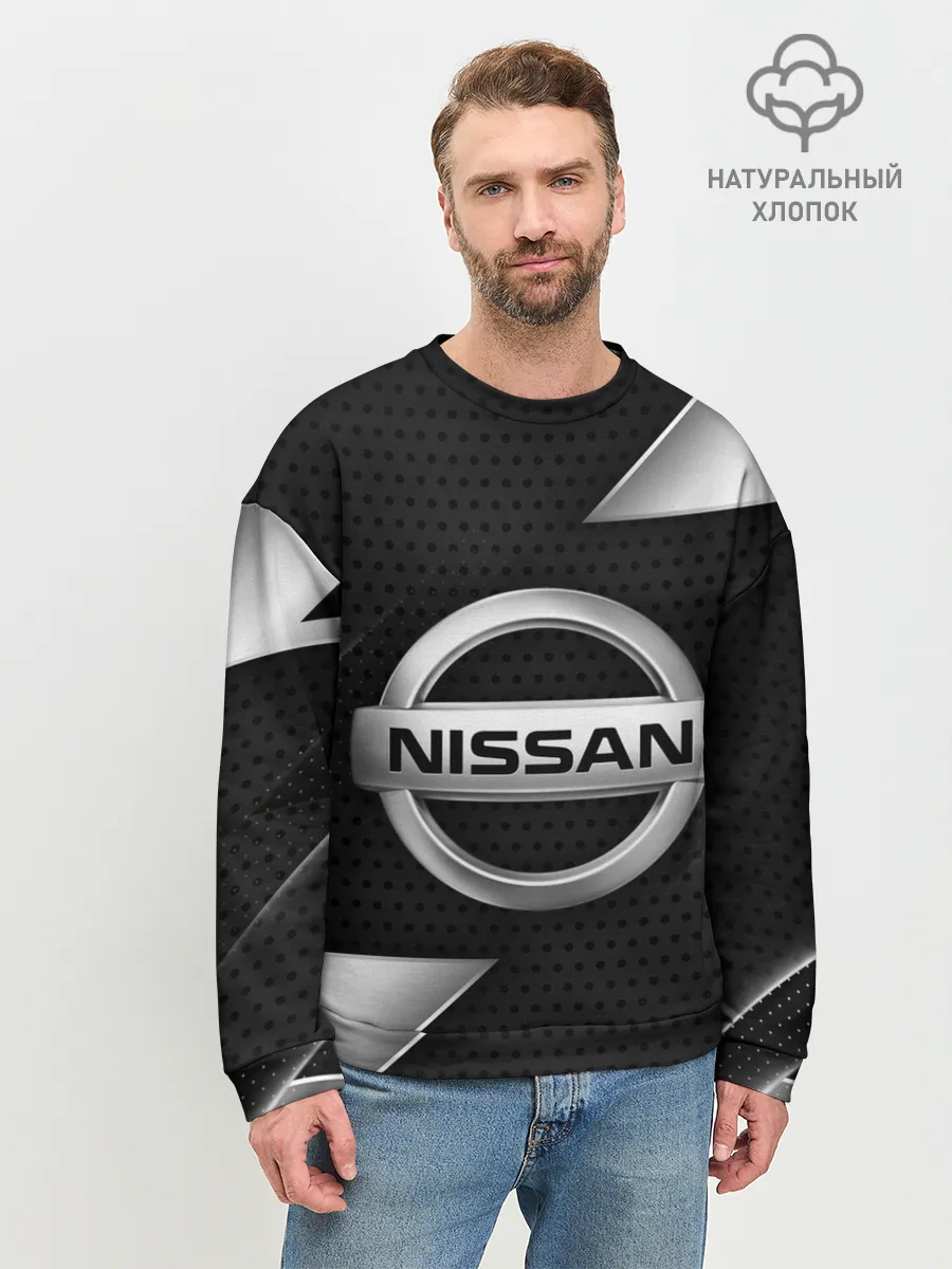 Мужской свитшот базовый / NISSAN / НИССАН / МЕТАЛЛ