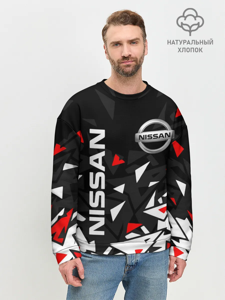 Мужской свитшот базовый / NISSAN / НИССАН / ОСКОЛКИ