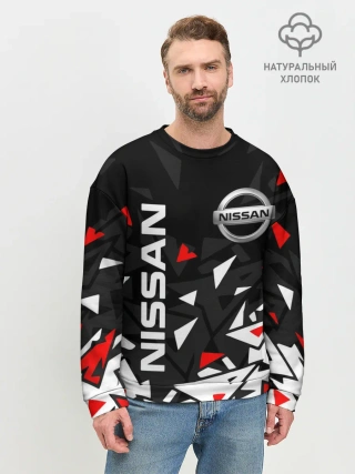 Мужской свитшот базовый / NISSAN / НИССАН / ОСКОЛКИ