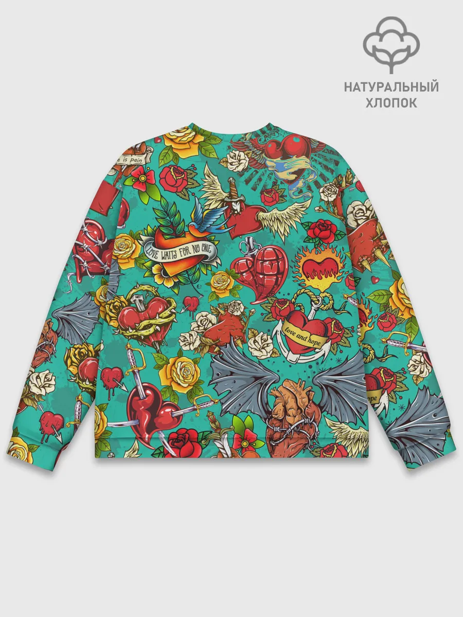 Мужской свитшот базовый / Дела сердечные tattoo