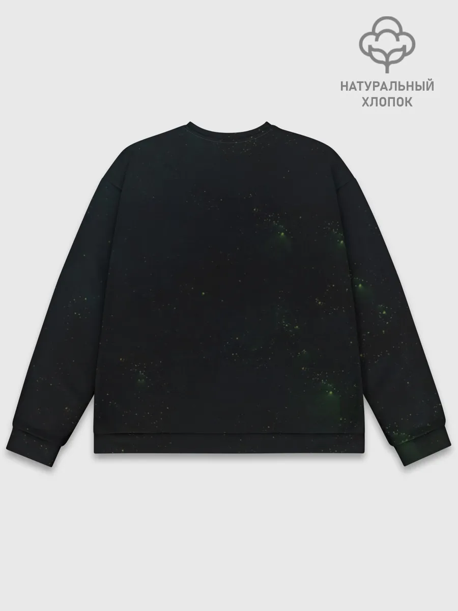 Мужской свитшот базовый / Космонавт и бабочки