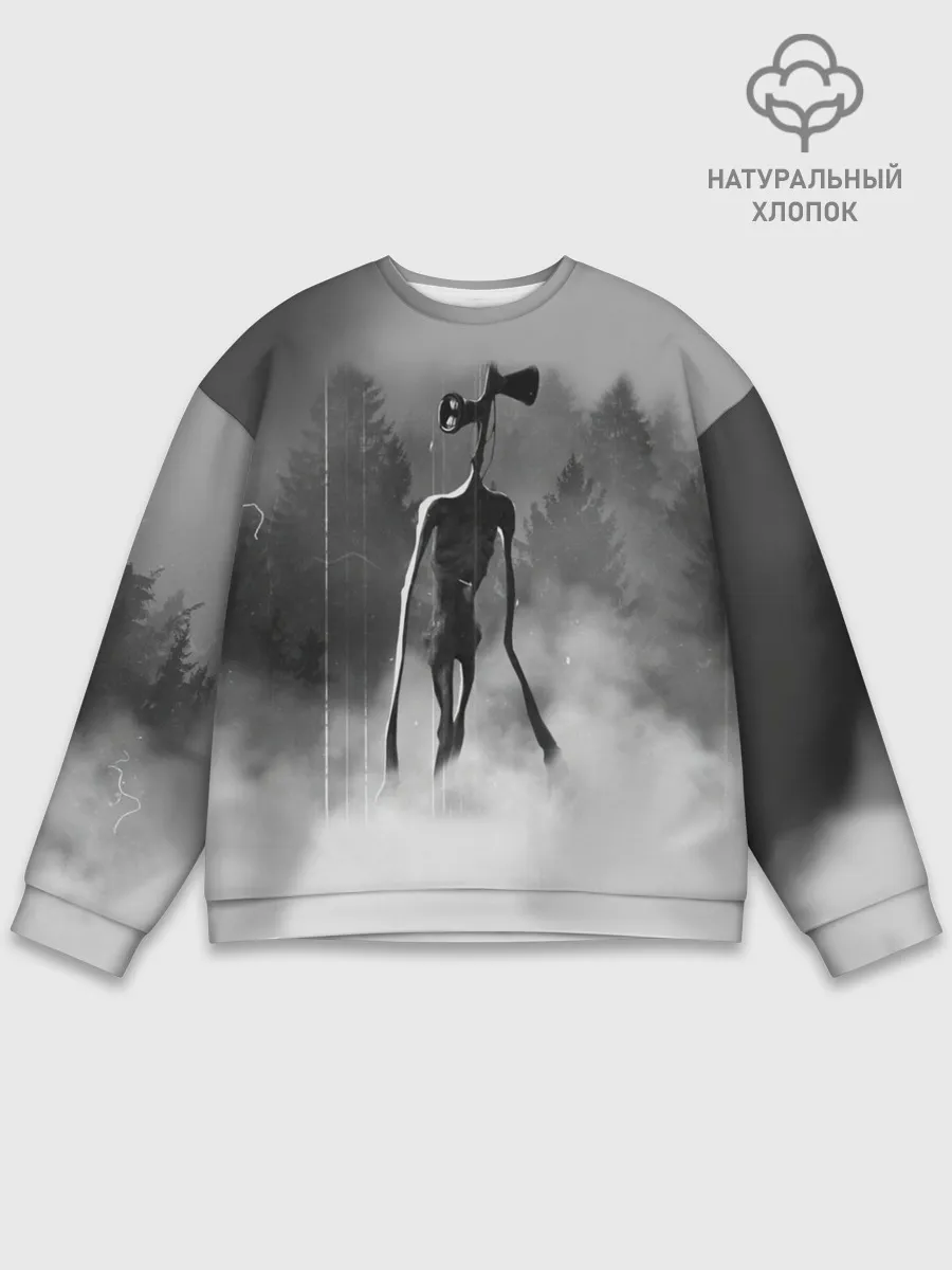 Мужской свитшот базовый / Сиреноголовый в Лесу