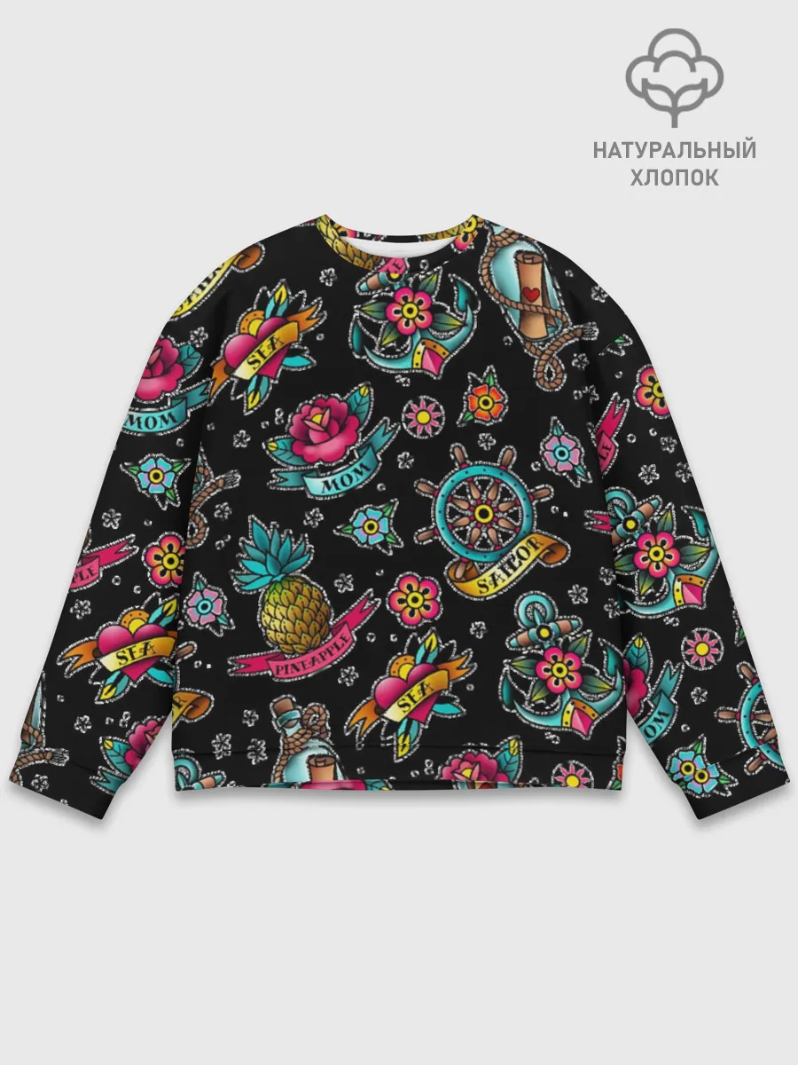 Мужской свитшот базовый / Old school Sailor