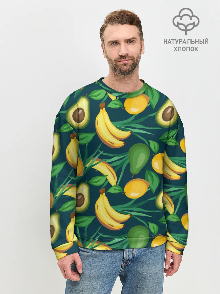 Мужской свитшот базовый / Фрукты
