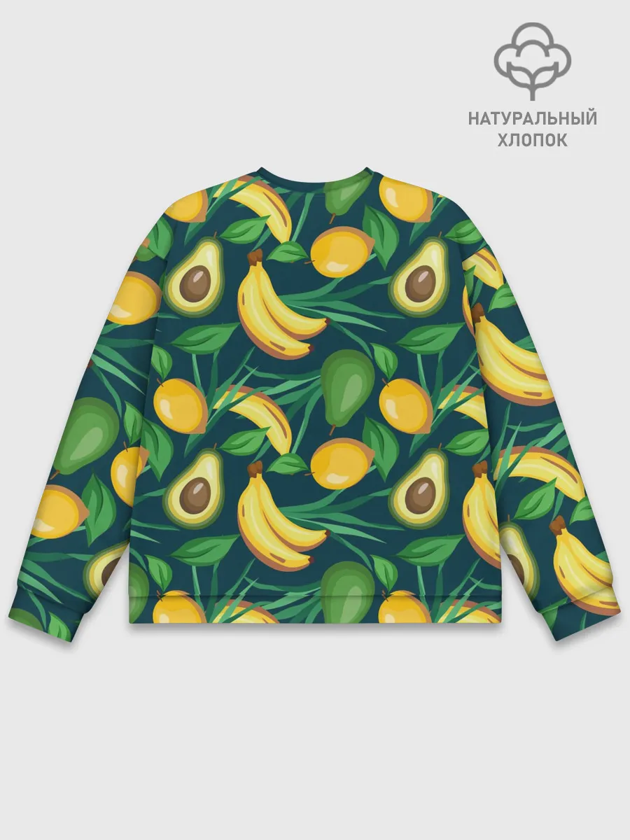 Мужской свитшот базовый / Фрукты