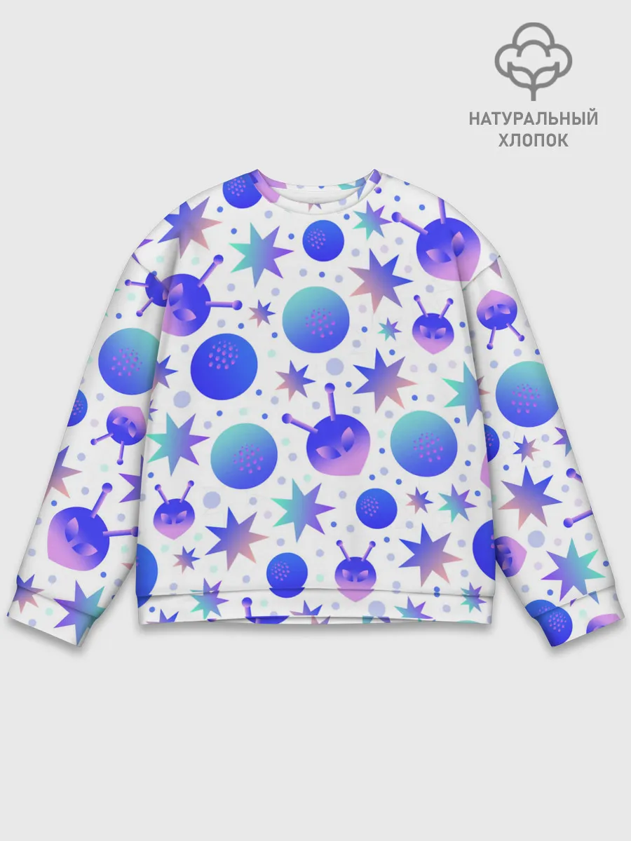 Мужской свитшот базовый / Яркая галактика