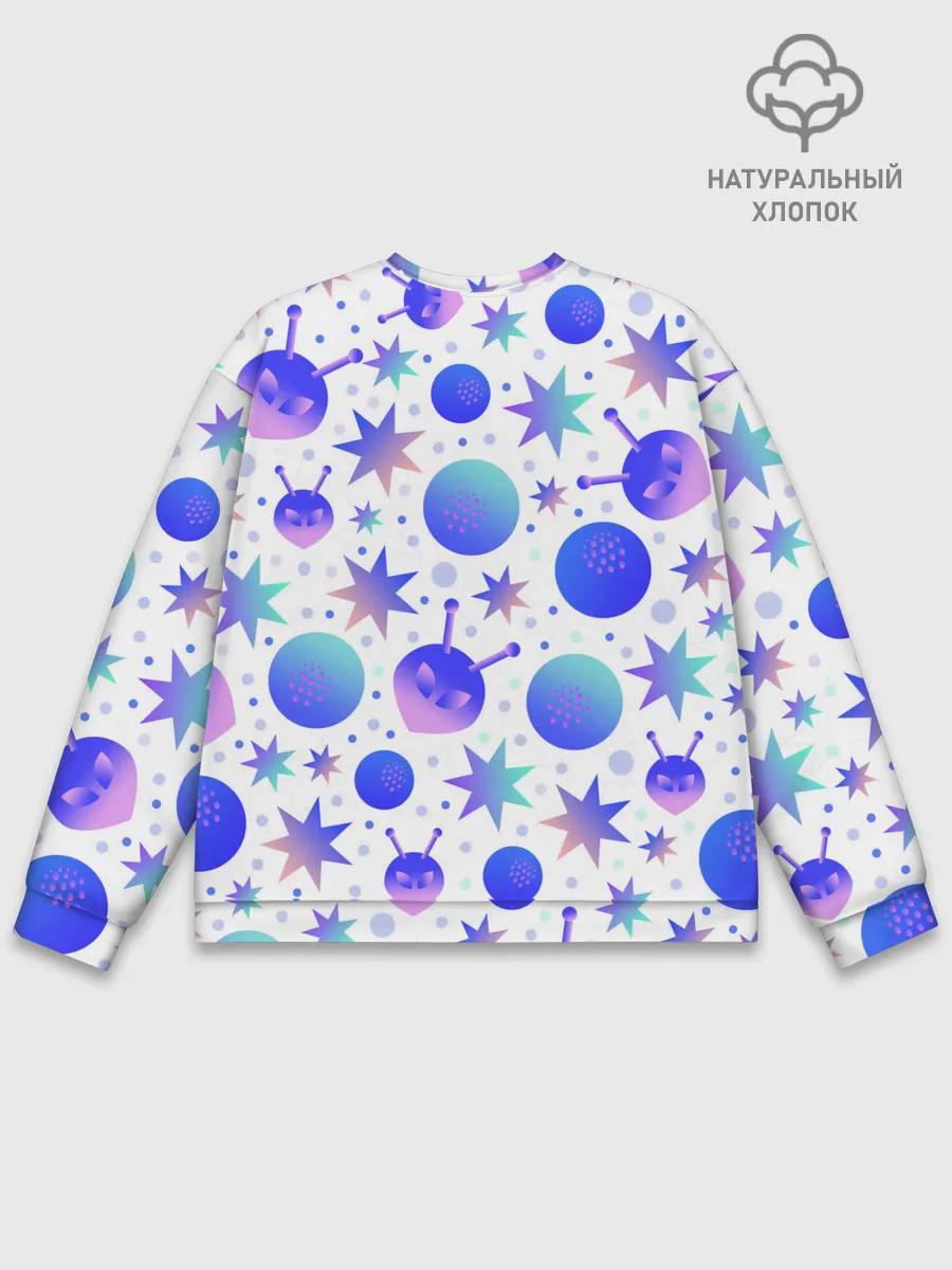 Мужской свитшот базовый / Яркая галактика