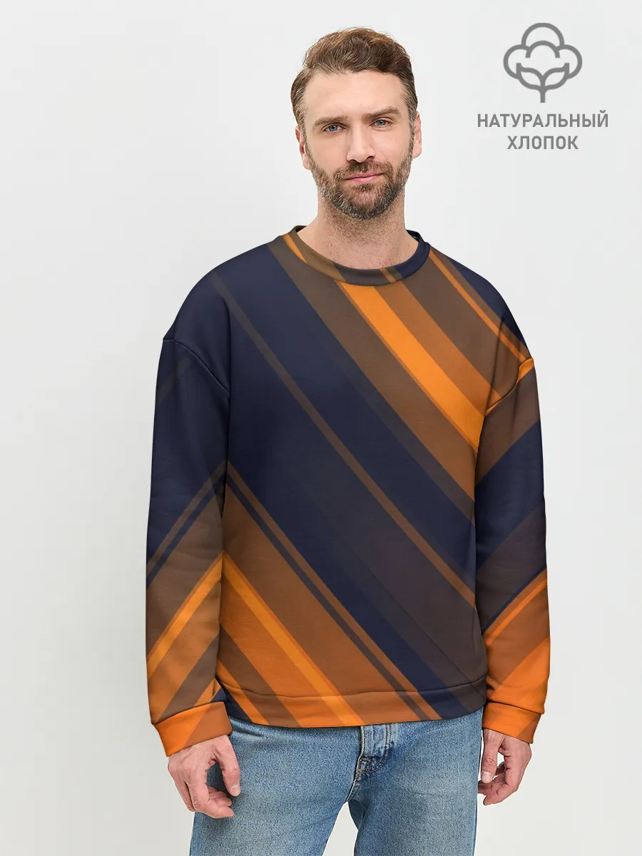 Мужской свитшот базовый / ORANGE Black