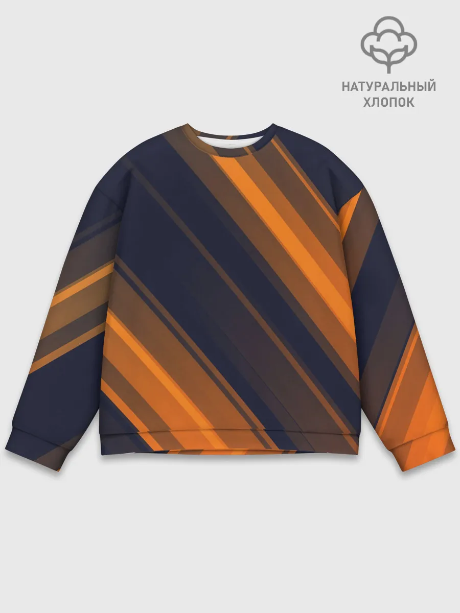 Мужской свитшот базовый / ORANGE Black