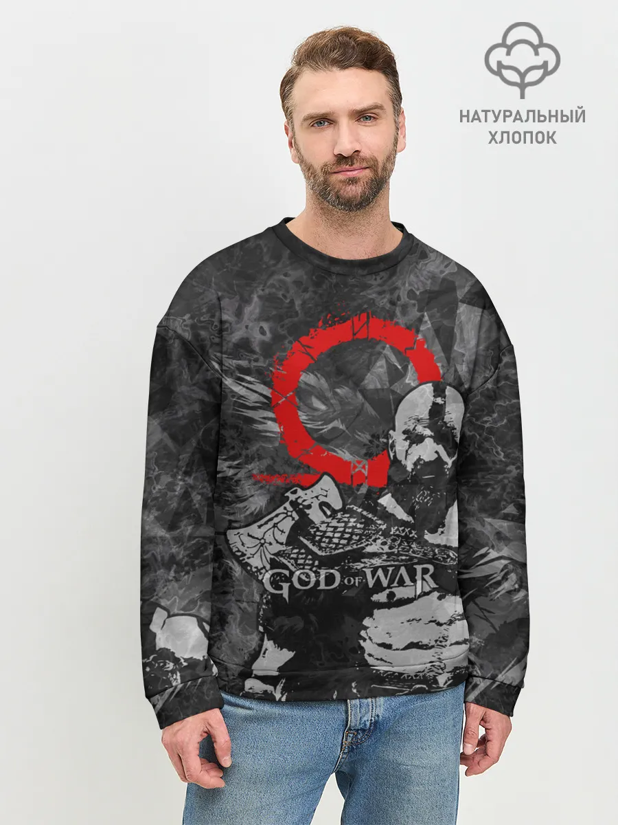 Мужской свитшот базовый / GOD OF WAR : KRATOS
