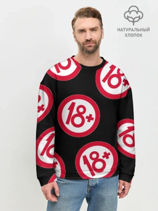 Мужской свитшот базовый / 18+