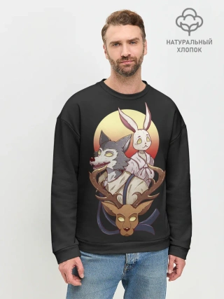 Мужской свитшот базовый / Легони х Хару х Мелон