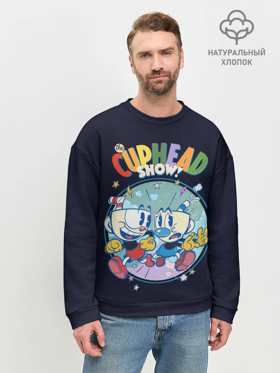 Мужской свитшот базовый / The Cuphead Show!