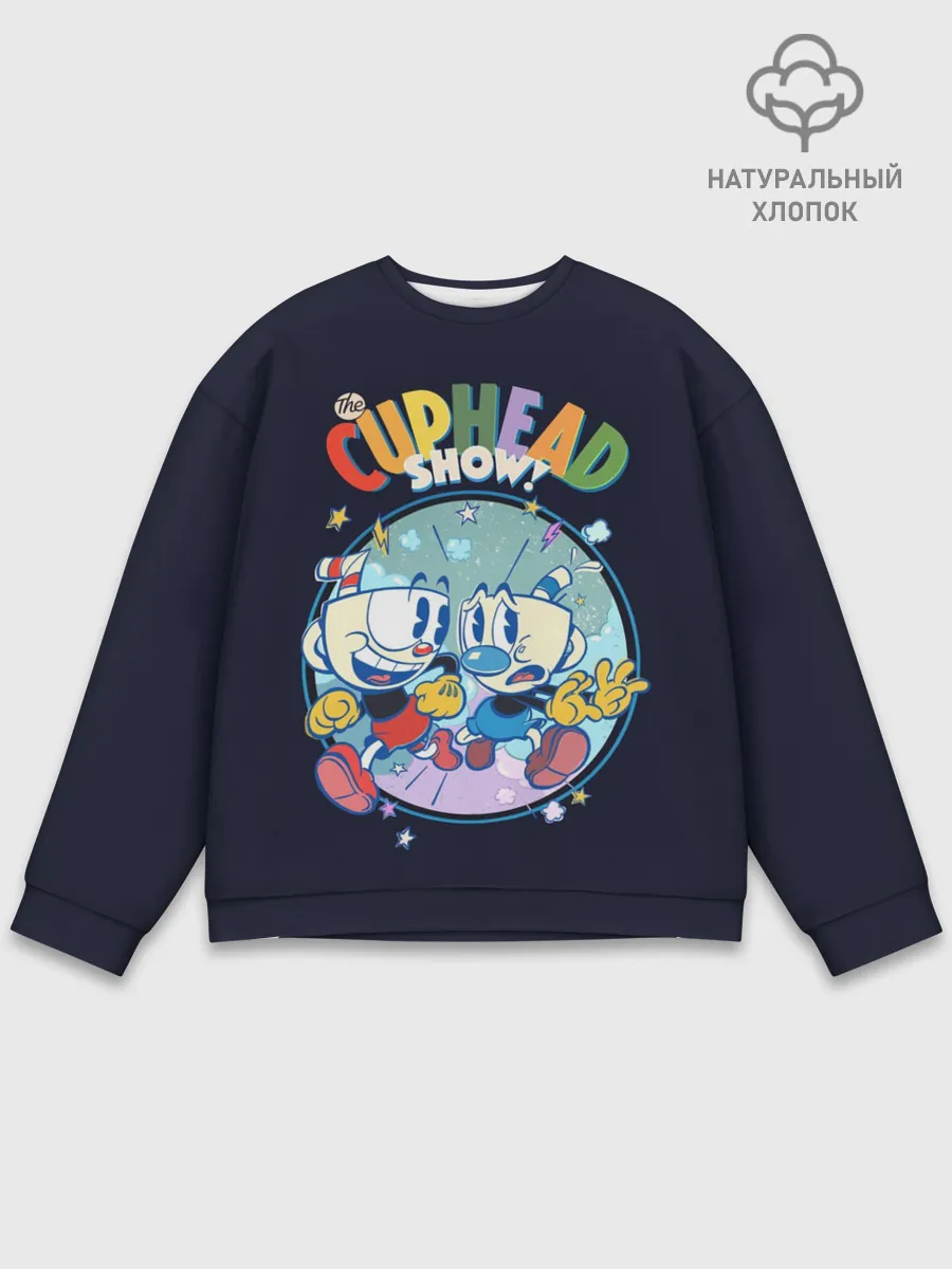 Мужской свитшот базовый / The Cuphead Show!