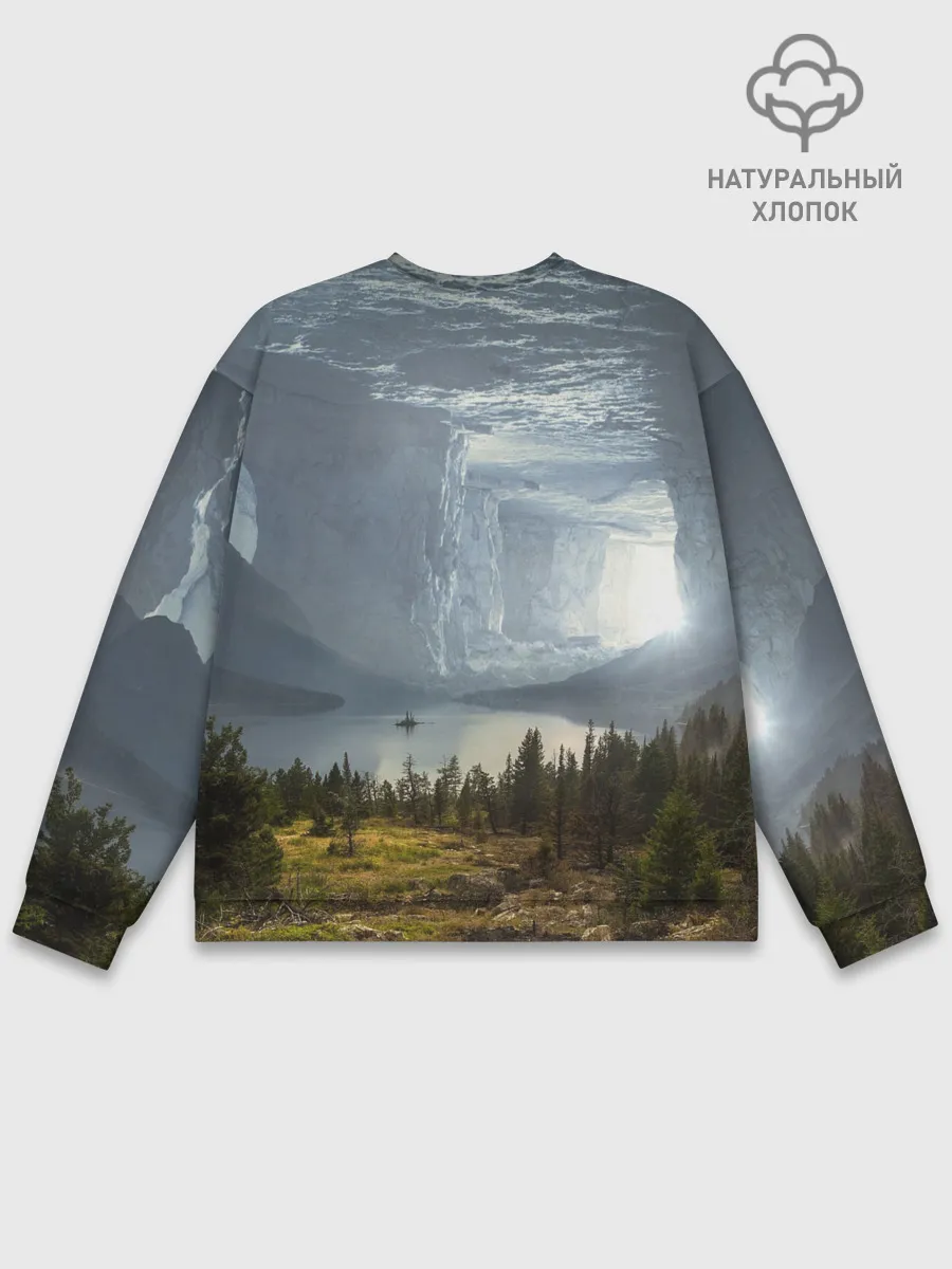 Мужской свитшот базовый / Фантастический пейзаж
